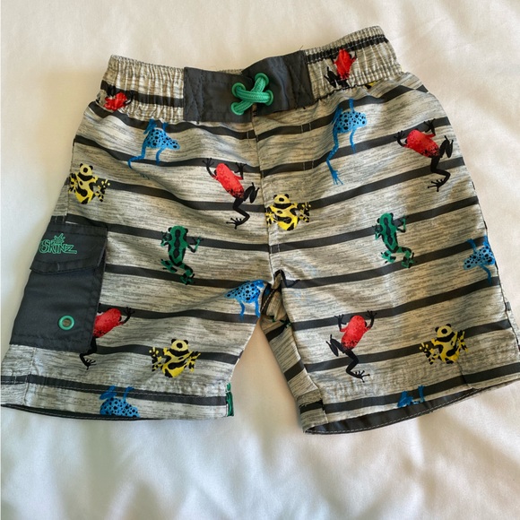 UV Skinz Frog Print 2T Kids Swim 3 Piece Set - Picture 5 of 9